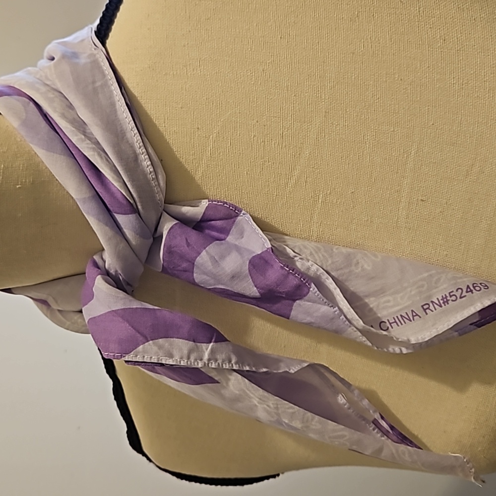 Purple & Lavendar Bandana Scarf